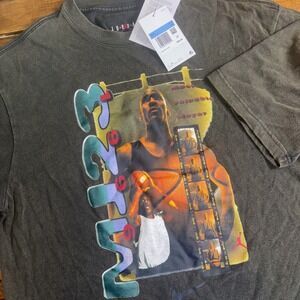 1996 Michael Jordan T-Shirt MJ23 MVP Chicago Bulls Nike Retro Medium New *FLAW